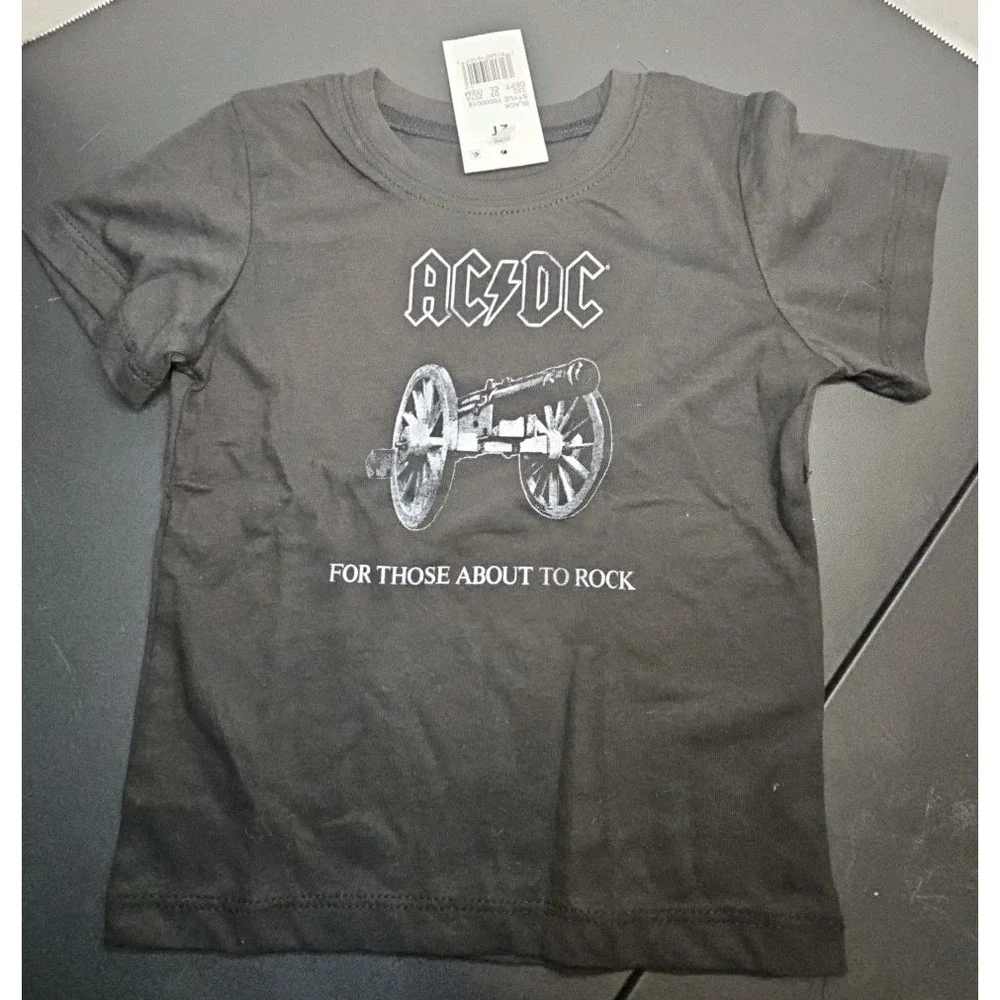 AC/DC Toddler T-Shirt Music Rock & Roll 2T
